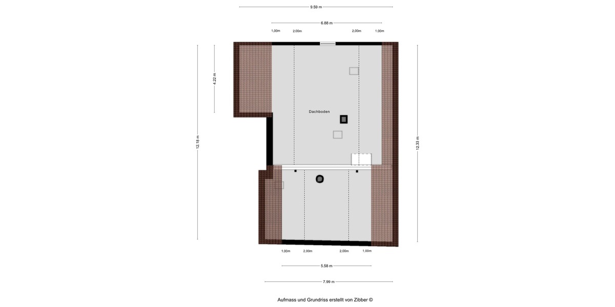 Grundriss Dachboden